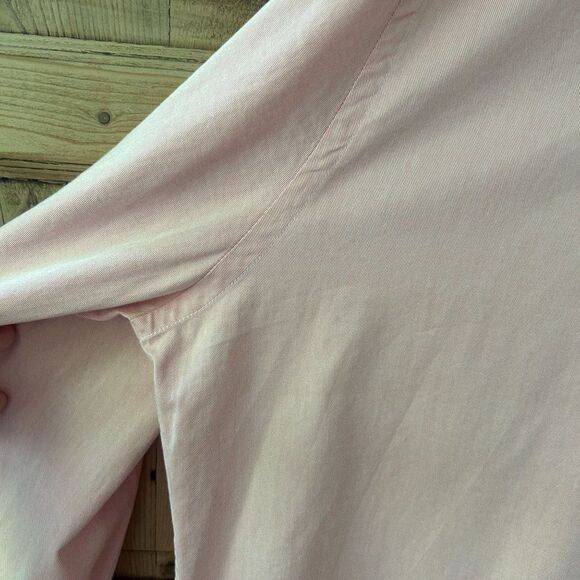 Peter Millar Large Pink Long Sleeve Button Front Shirt - Flawed - Picture 8 of 9